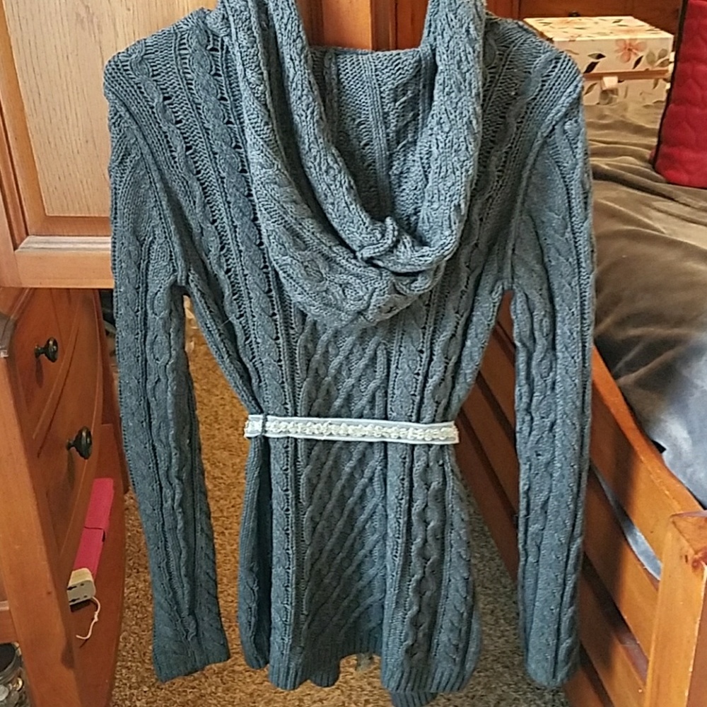 Long gray comfy sweater - Picture 5 of 8